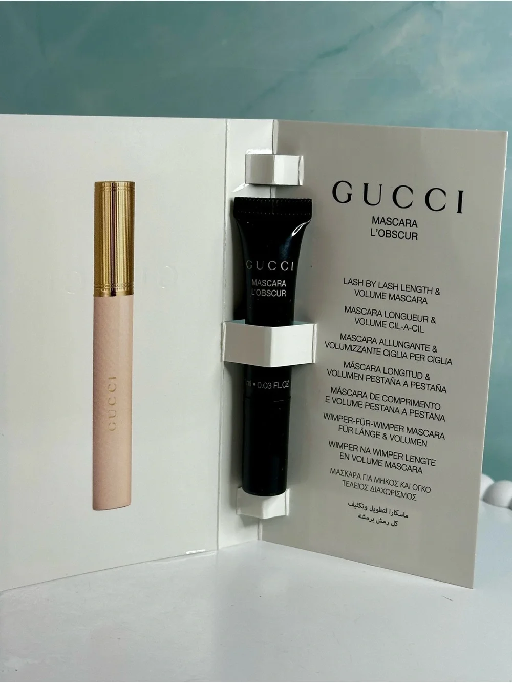 Gucci Mascara L’Obscur Lash By Lash Volume-EVE BLACK-Sample Size 1ml/0.03 fl oz